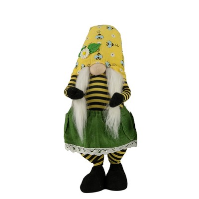 Northlight 19.25" Girl Bumblebee and Daisy Hat Springtime Gnome
