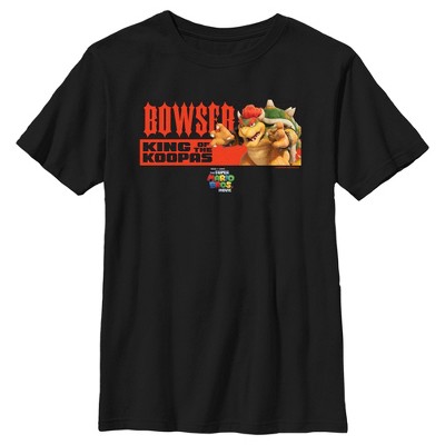 Boy's The Super Mario Bros. Movie Bowser King of the Koopas Portrait T-Shirt
