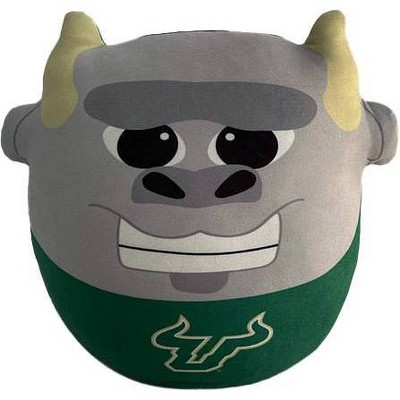 NCAA South Florida Bulls Plushie Mascot Pillow: Sports Team Logo Novelty Pillow