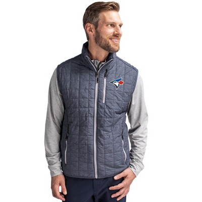 Toronto Blue Jays Cutter & Buck Rainier PrimaLoft® Mens Eco Insulated Full Zip Puffer Vest