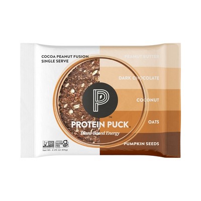 Protein Puck Cocoa Peanut Fusion Nutrition Bars - Chocolate Peanut Butter - 2.25oz