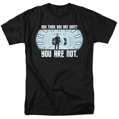 Star Trek Not Safe Adult T-Shirt Black
