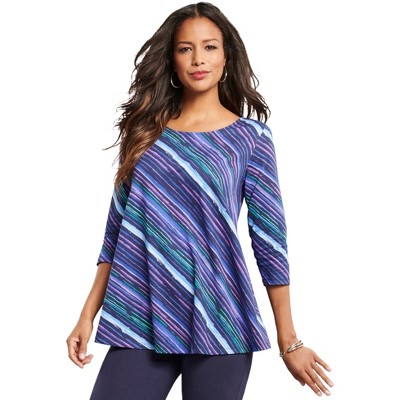Roaman's Ultimate Three Quarter Sleeve Swing Tee
