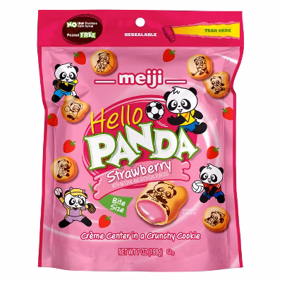 Hello Panda Bars Strawberry Stand Up Bag - 7oz