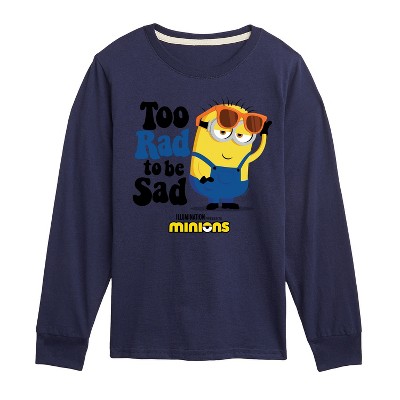Boys' - Despicable Me Minions - Too Rad To Be Sad Long Sleeve Graphic T-Shirt