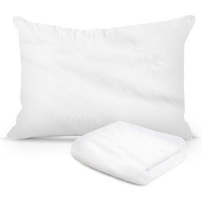 Continental Bedding Feather Proof, Waterproof and Down Proof Zippered Fleece Pillow Protectors Plush Comfort for Enhanced Sleep Quality Pack of 1