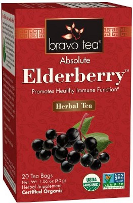 Bravo Teas & Herbs Elderberry Tea - 1 Box/20 Bags