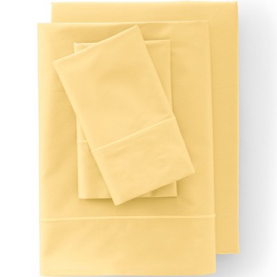 Lands' End 400 Thread Count Premium Supima Cotton No Iron Sateen Bed Sheet Set