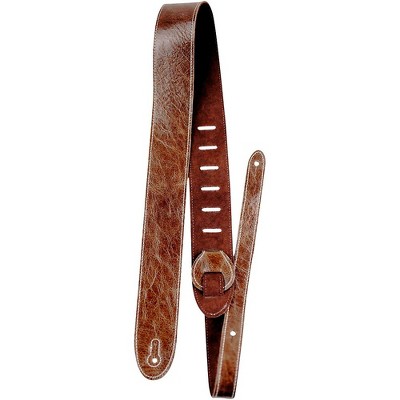 Perri's Italian Garment Leather Guitar Strap with Premium Suede Backing