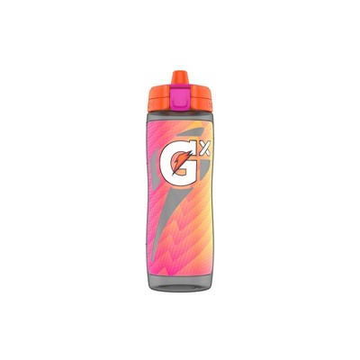Gatorade GX 30oz Plastic Water Bottle - Neon Red: BPA-Free Portable Drinkware