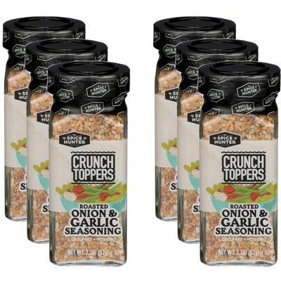 The Spice Hunter Crunch Toppers Roasted Onion & Garlic Seasoning - Pack of 6 - 2.2 oz