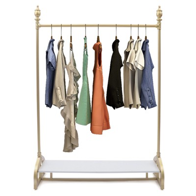 YIYIBYUS Modern Clothes Rack Clothes Rack Freestanding Garment Rack Easy Assemble for Bedroom or Boutiques