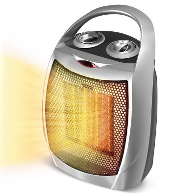 Kismile Electric Space Heater, Portable Heaters for Indoor Use, Engineered for Small Rooms, with Handle, Dual Heating modes 750W/1500W
