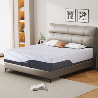 Dyonery Firm Memory Foam Mattress Twin XL Size  Premier Cooling Green Tea/Gel Bed-Mattress
