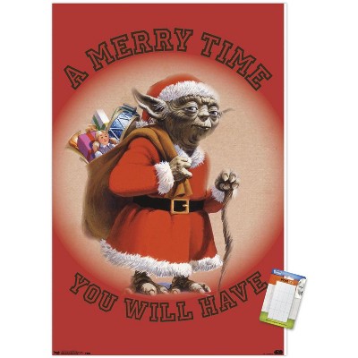 Trends International Star Wars: Saga - Yoda Merry Time Unframed Wall Poster Prints