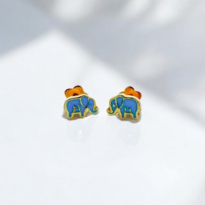 Elephants Tiny Stud Earrings | ETHICGOODS