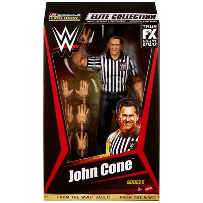 WWE From the Vault Ringside Exclusive Series 5 Black & White Referee John Cone Action Figure