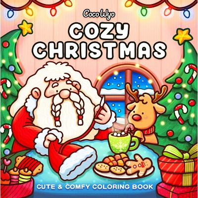Cozy Christmas - (Cozy Spaces Coloring) - by Coco Wyo (Paperback)