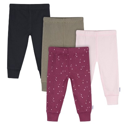 Gerber Baby Girls' 4-Pack Active Pants