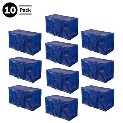 Home-Complete 10-Pack of 25Gal Moving Bags, Blue