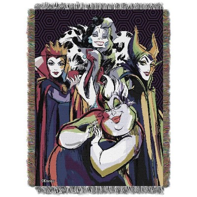 Northwest Villains Woven Tapestry Throw Blanket, 48" x 60", Villainous Group