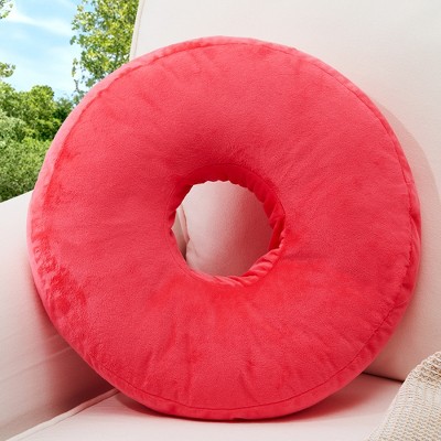 Cheer Collection 16" Round Donut Shaped Throw Pillow