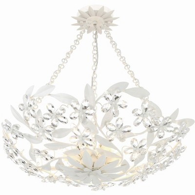 Crystorama Lighting Marselle 6 - Light Semi-Flush Mount in  Matte White