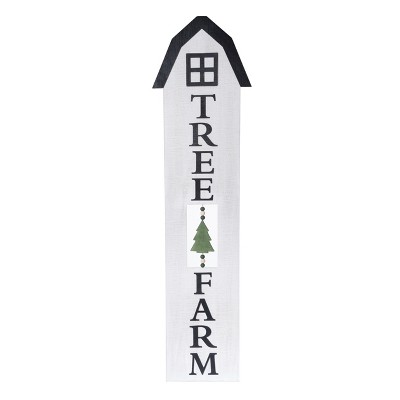 Transpac 47.24 in Off-White Christmas Layered Porch Plaque Decorative Object Plywood Holiday Decor
