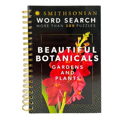 Smithsonian Word Search Beautiful Botanicals Gardens and Plants - (Brain Busters) by  Parragon Books (Spiral Bound)