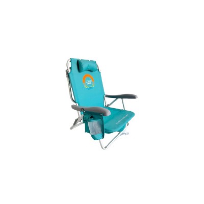 Ocean Zero Lay Flat Backpack Chair Aqua
