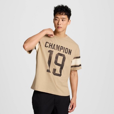 Champion Men's Homeroom Football Collegiate T-Shirt - Irish Cream