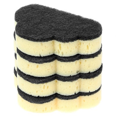 REGALWOVEN Kitchen Cloud Shape Dual-Sided Cleaning Sponges for Kitchen 4 Packs