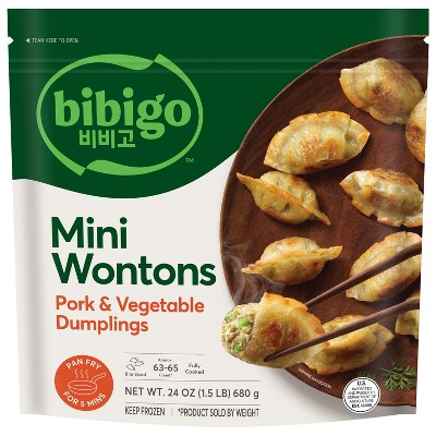 Bibigo Frozen Mini Wontons Pork & Vegetable Dumplings - 24oz