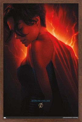 Trends International DC Comics Movie The Flash - Supergirl One Sheet Framed Wall Poster Prints