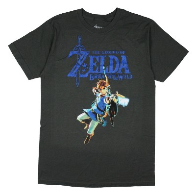 Nintendo The Legend Of Zelda Breath Of The Wild Men's Link T-Shirt Adult