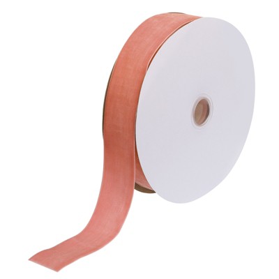 Unique Bargains Soft Single Face Spool Silky Velvet Ribbon for Bouquets DIY Crafts
