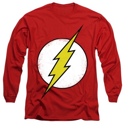 Men’s The Flash Distressed Long Sleeve T-Shirt