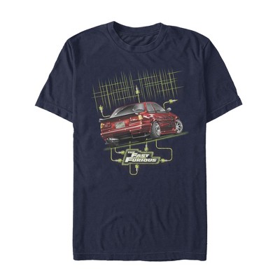 Men's Fast & Furious Technology Car Race T-Shirt