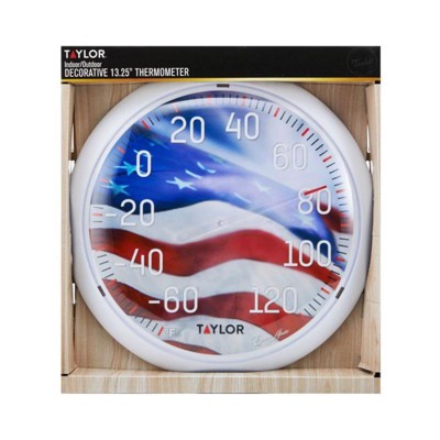 Taylor - Decorative Dial Thermometer Plastic - Multicolored - 13.25 in.