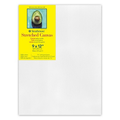 Strathmore 300 Series Gallery Stretched Canvas, 9x12 inch