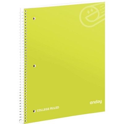 Enday 1-Subject Collage Ruled Spiral Notebook - 70 Sheets