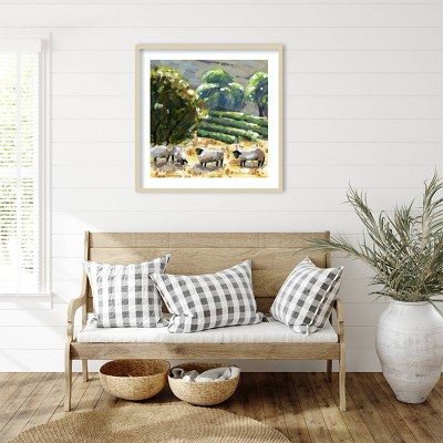 Amanti Art Sheep in Summer I by Melissa Wang Framed Wall Art Print
