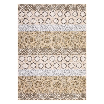 Soft High-Density Washed Back Carpet with Plain Brocade Pattern, Durable and Luxurious Decorative Rug for Living Room or Bedroom