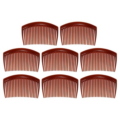 Unique Bargains Classic Side Clip Hair Comb Teeth Hair Clip Comb Plastic 8 Pcs