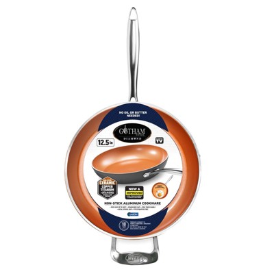 Gotham Steel 12.5'' Nonstick Fry Pan with Stay Cool Handle(B2)