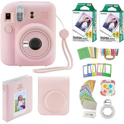 Fujifilm Instax Mini 12 Instant Camera with Case 40Fujifilm Prints Decoration Stickers Frames Photo Album and More Accessories