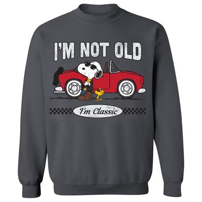 Collections Etc Peanuts I'm Not Old I'm Class Crewneck Sweatshirt