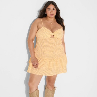 Women's Game Day Smocked Mini Skater Dress - Wild Fable™