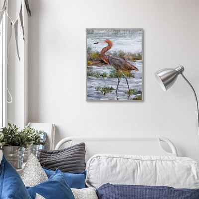 Masterpiece Art Gallery 22"x28" Reddish Egret Wall Art
