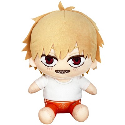 Great Eastern Entertainment Chainsaw Man - Denji Casual Outfit #1 Sitting Pose Plush 7"H